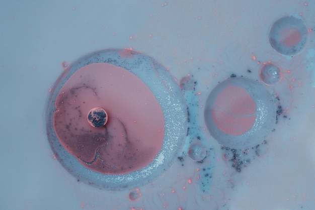 High angle view of bubbles in water