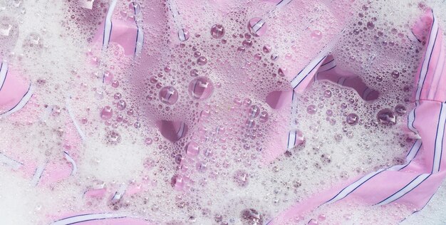 High angle view of bubbles in water