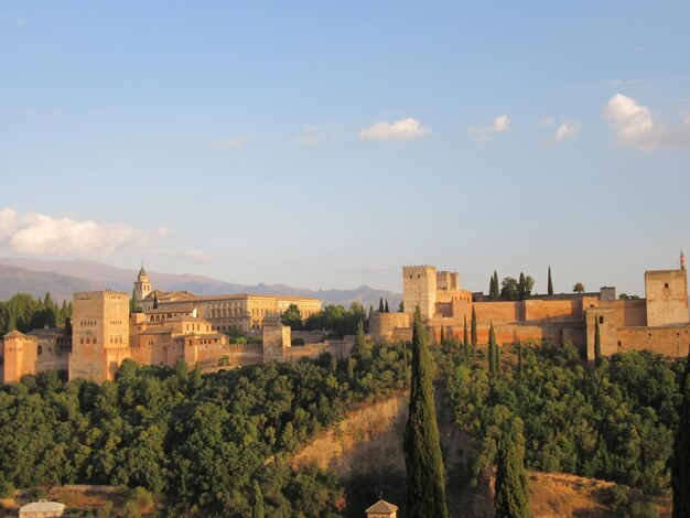 Foto vista ad alto angolo degli edifici contro il cielo