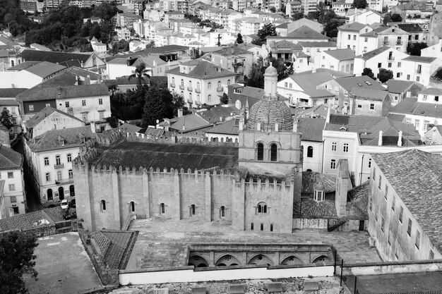 Photo high angle view of buildings in town