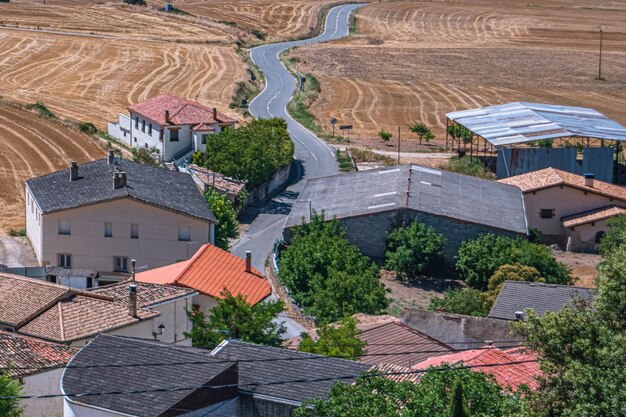 Photo high angle view of buildings in town