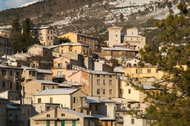 Foto vista ad alto angolo degli edifici in città