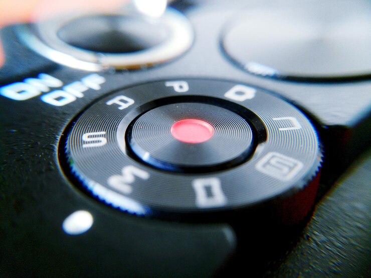 Photo high angle view of camera