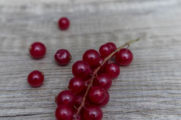 High angle view of cherries on table