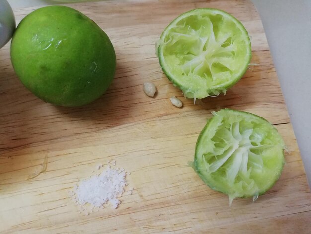 High angle view of chopped vegetables on cutting board