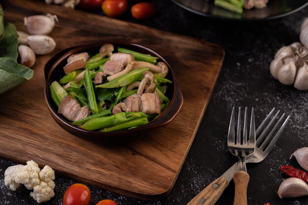 High angle view of chopped vegetables on cutting board