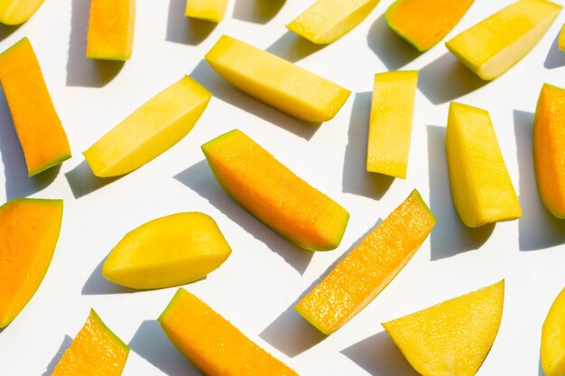 High angle view of chopped vegetables on table