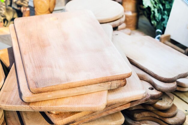 High angle view of chopping board