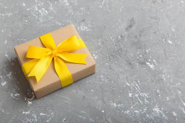 High angle view of christmas presents on table