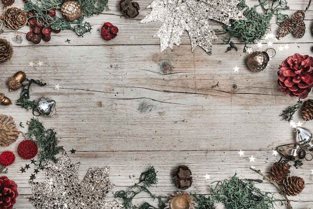 High angle view of christmas tree on table