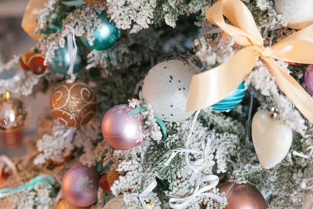 High angle view of christmas tree