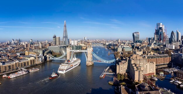 High angle view of city at waterfront