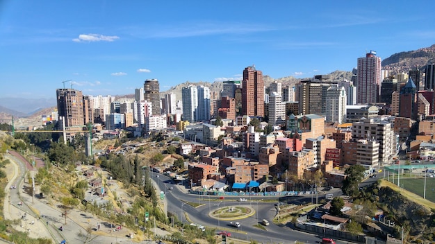 Foto vista ad alto angolo della città