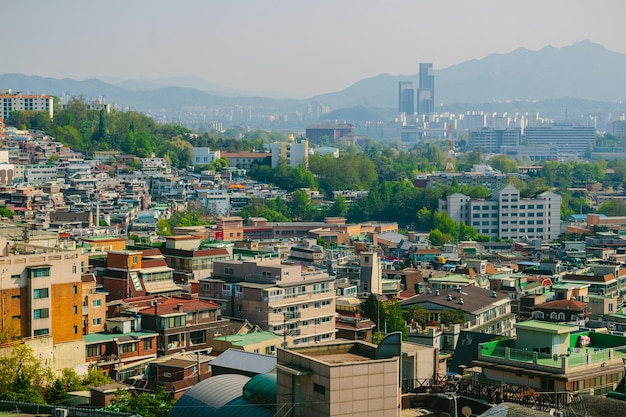 Foto vista ad alta angolazione di una città