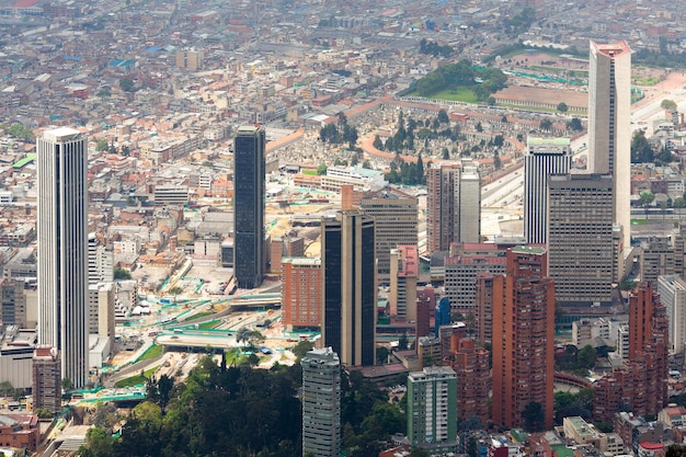 Foto vista ad alto angolo del paesaggio urbano