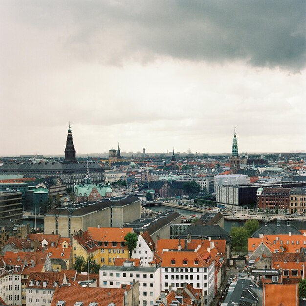 Photo high angle view of cityscape