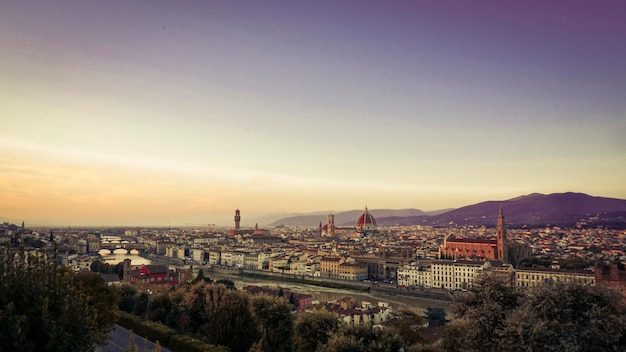 Foto vista ad alto angolo del paesaggio urbano