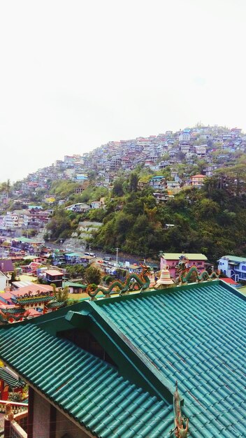 Foto vista ad alto angolo del paesaggio urbano