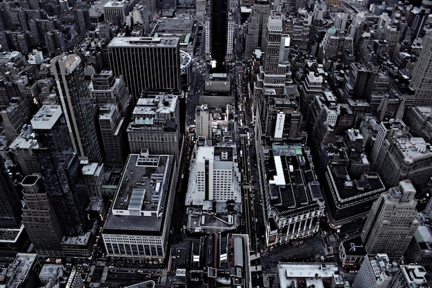 Foto vista ad alto angolo del paesaggio urbano