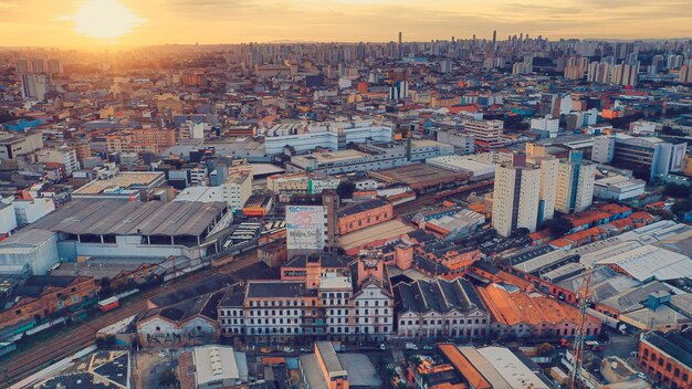 Photo high angle view of cityscape