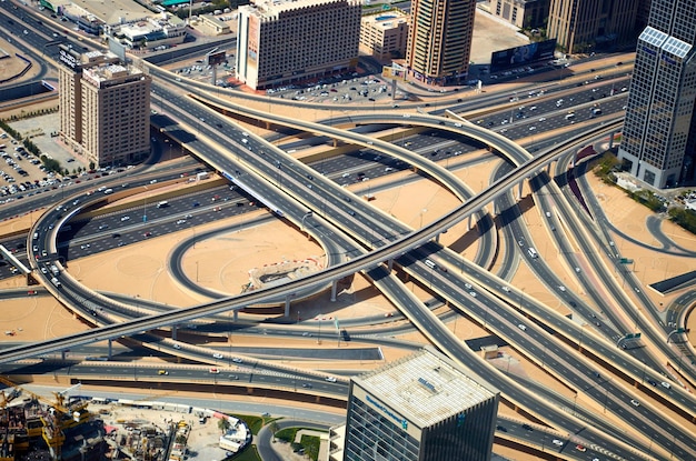 High angle view of cityscape