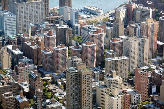 High angle view of cityscape