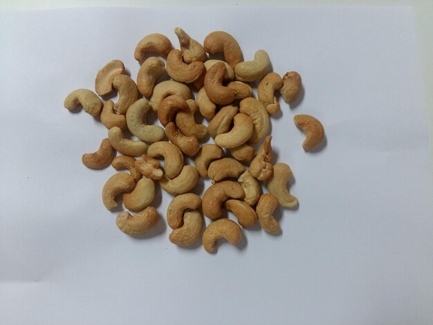high angle view of coffee beans on table