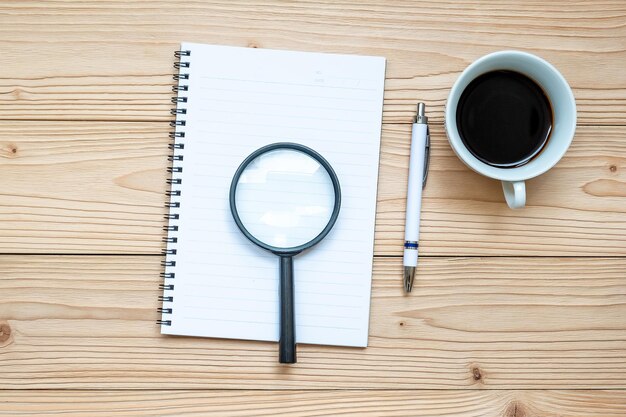 High angle view of coffee cup on table