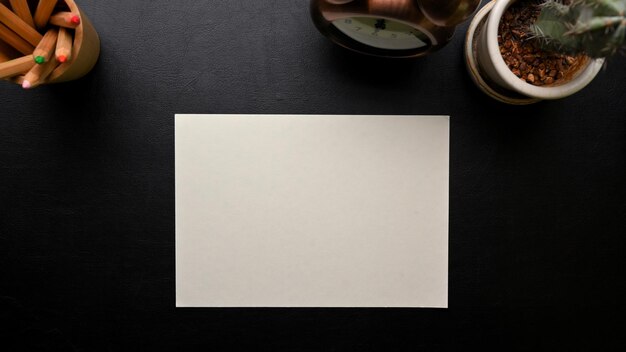 High angle view of coffee cup on table