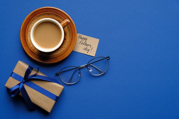 High angle view of coffee cup on table