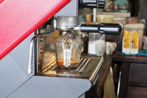 High angle view of coffee cups