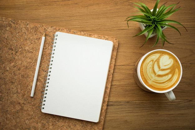High angle view of coffee on table