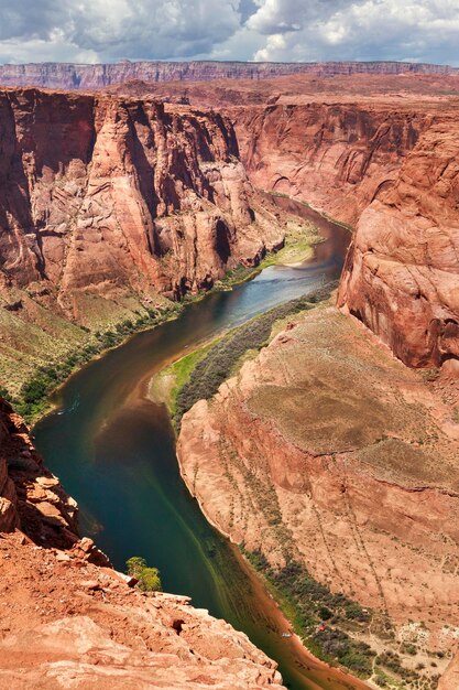 High angle view of colorado river