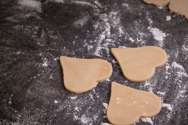 Photo high angle view of cookies on table