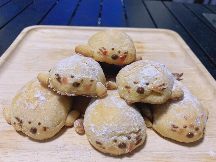 Photo high angle view of cookies on table