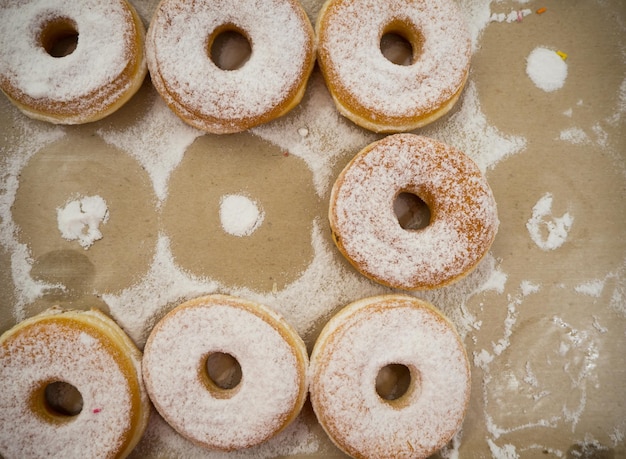 Foto vista ad alto angolo dei cookie