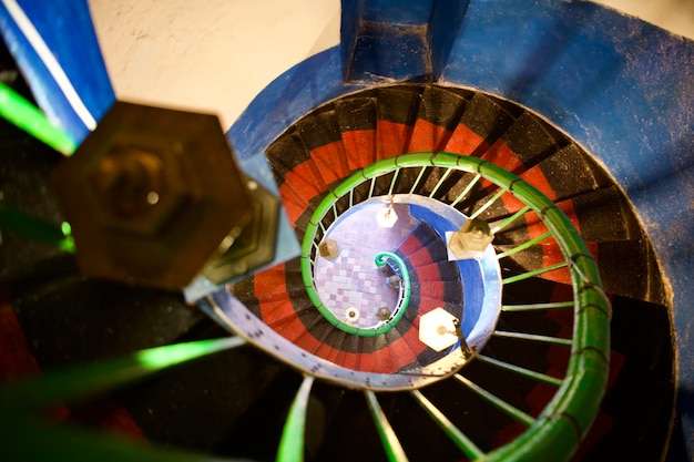 Photo high angle view of dartboard