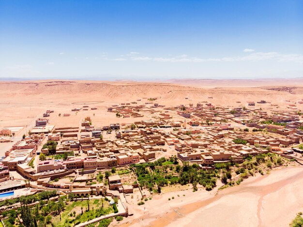 Foto vista ad alta angolazione di un deserto