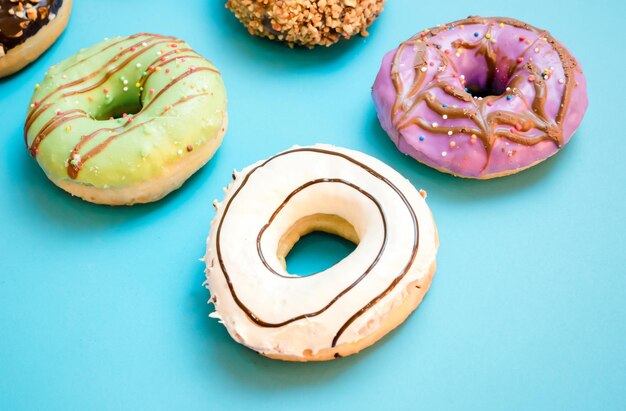 High angle view of dessert in plate on table