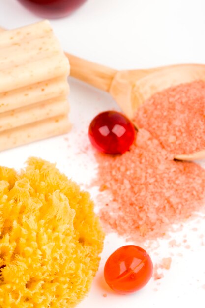 High angle view of dessert in plate on table