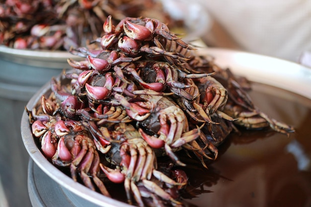 High angle view of dried for sale in market