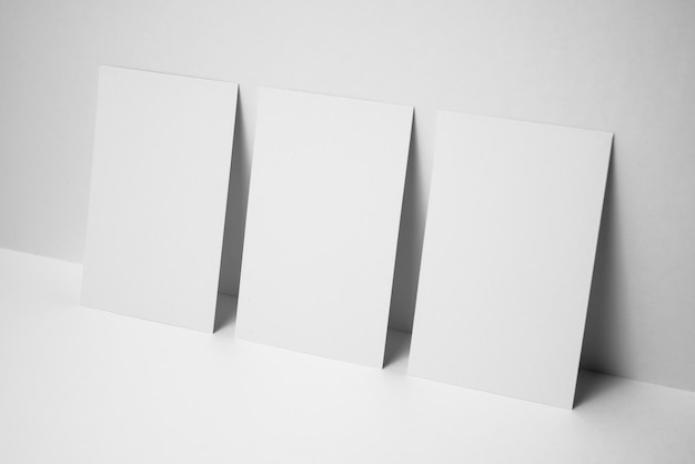 High angle view of empty paper against white background