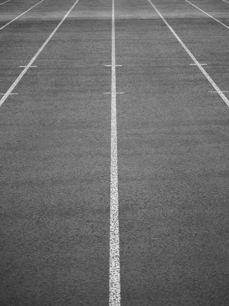 Photo high angle view of empty road