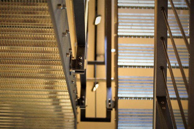 Photo high angle view of escalator