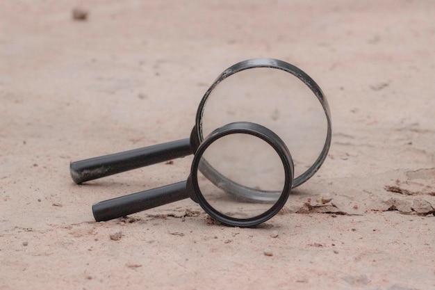 High angle view of eyeglasses on glass