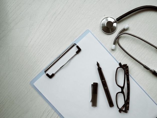 High angle view of eyeglasses on table