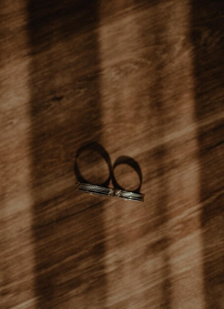 Photo high angle view of eyeglasses on table