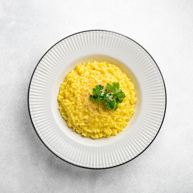 High angle view of food in bowl on table