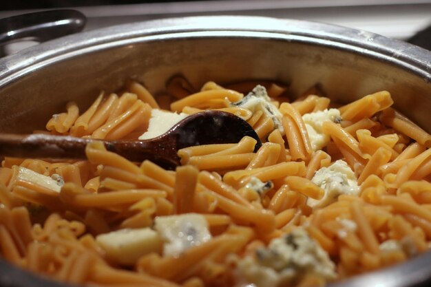 High angle view of food in bowl