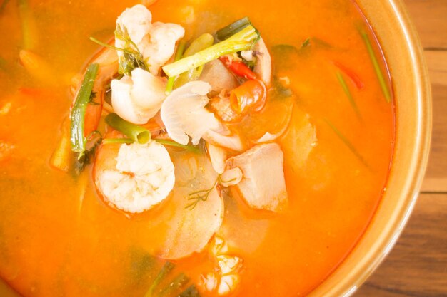 High angle view of food in bowl